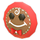 Gingerbread Face Flying Disc